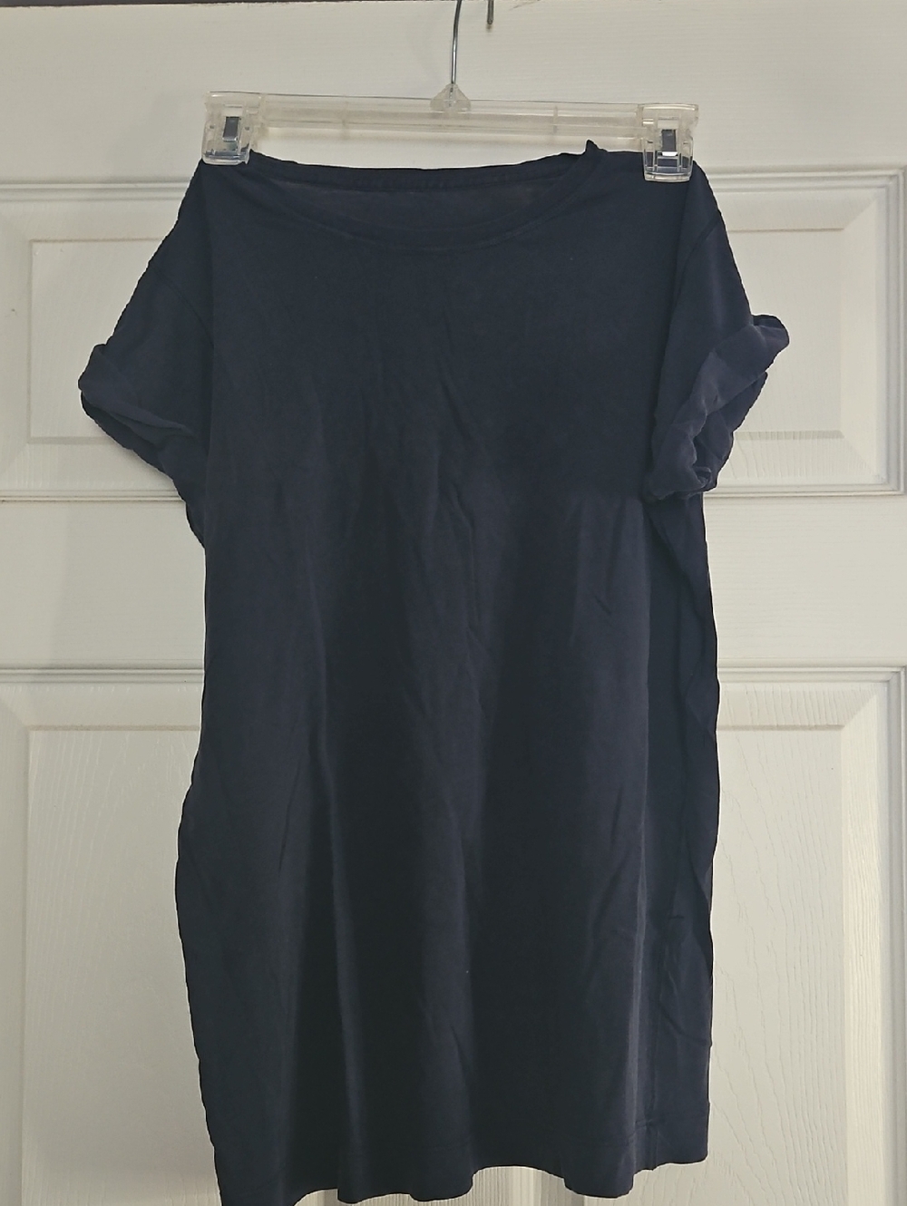 lululemon athletica Navy Short Sleeve Rolled-Sleeve Tee